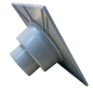 Preview: Hofablauf 30 x 30 cm grau senkrechter Abgang DN 110